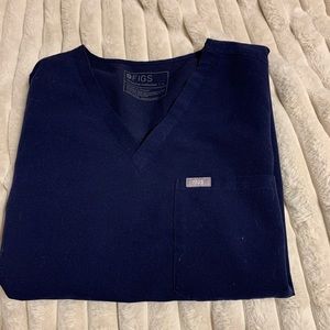 Figs Scrub top. Size Large. Technical Collection. Navy